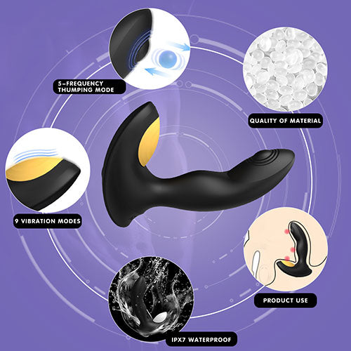 CHAC Remote Control Pulsing Prostate Vibrator