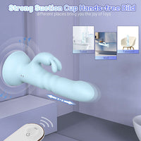 BLUE EYE Remote Rechargeable Thrusting Rabbit Vibrator