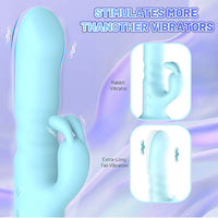 BLUE EYE Remote Rechargeable Thrusting Rabbit Vibrator