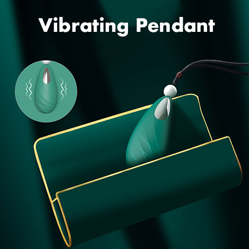 BERYL Rechargeable Vibrating Silicone Pebble Necklace