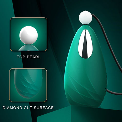 BERYL Rechargeable Vibrating Silicone Pebble Necklace