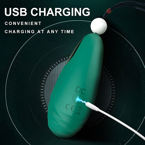 BERYL Rechargeable Vibrating Silicone Pebble Necklace