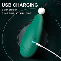 BERYL Rechargeable Vibrating Silicone Pebble Necklace
