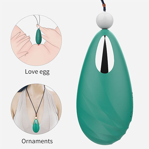 BERYL Rechargeable Vibrating Silicone Pebble Necklace