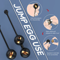 Gem Rechargeable Remote Control Vibrating Kegel Ball Set