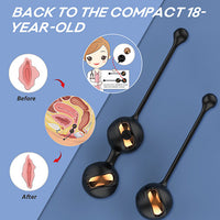 Gem Rechargeable Remote Control Vibrating Kegel Ball Set