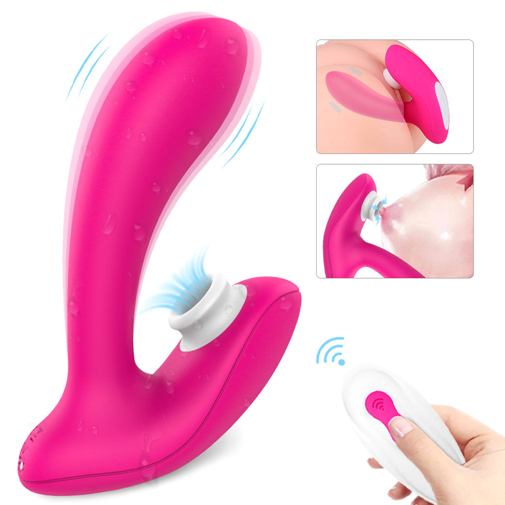 TRICKER Clitoral Suction Remote Vibrator 9 Speeds