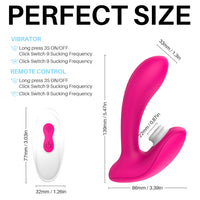 TRICKER Clitoral Suction Remote Vibrator 9 Speeds