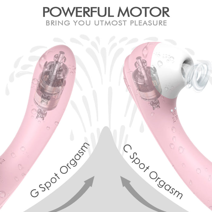 SCREAMING Rechargeable Clitoral Suction Vibrator 9 Speeds