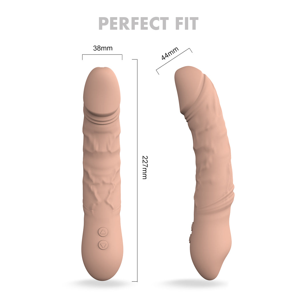 KING Real Feel Rotating Dildo Vibrator 8.8 Inch