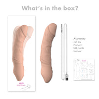 KING Real Feel Rotating Dildo Vibrator 8.8 Inch